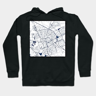 Kopie von Kopie von Kopie von Kopie von Kopie von Kopie von Kopie von Lisbon map city map poster - modern gift with city map in dark blue Hoodie